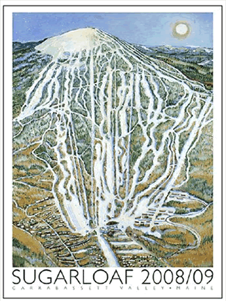 art for sale Claudia Diller Sugarloaf Ski Mountain Carrabassett Valley Maine 